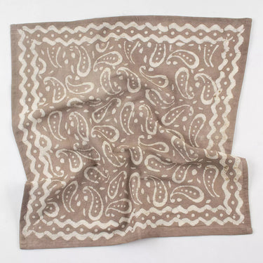 Paisley Hand Block Printed Cotton Head Bandana for Men