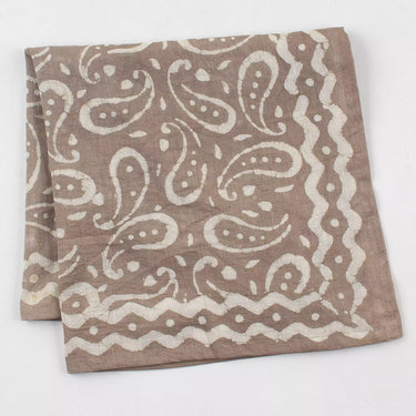 Paisley Hand Block Printed Cotton Head Bandana for Men