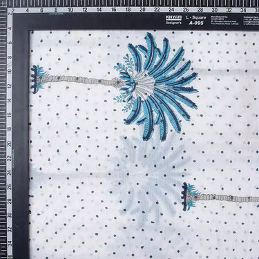 Palm Tree Cotton Hand Block Printed Clothing Fabric