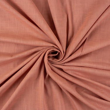Pastel Rust Solid Cotton Slub Fabric Perfect for Men's Wear