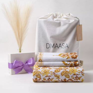 Perfect Gift For Wife Cotton Double Bedsheet With Pillow Cover