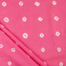 Pink Bandhani Print Cotton Fabric Dress Material
