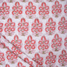 Pink Jaipuri Cotton Hand Block Printed Fabric
