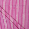 Pink Stripe Dabu Cotton Hand Block Printed Fabric