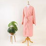 Pink Waffle Cotton Bathrobe