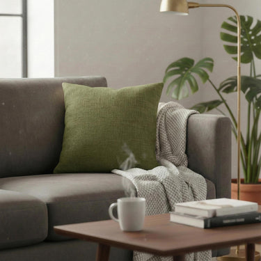 Plain Green Cushion Covers Set of 5 Online