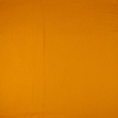 Plain Mustard Yellow Flex Cotton Fabric for Women's Clothing