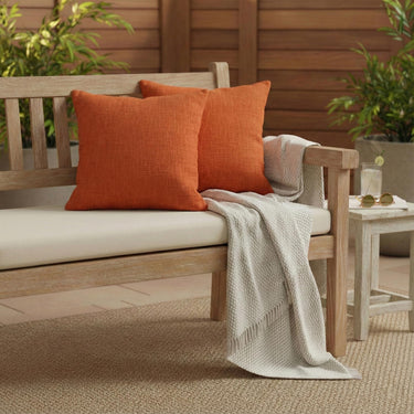 Plain Orange Color Cushion Cover Set for Sofa Decor