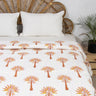 Popular Palm Tree Printed Soft Kantha Blankets Quilts