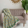 Premium Block Printed Sofa Throw Blanket