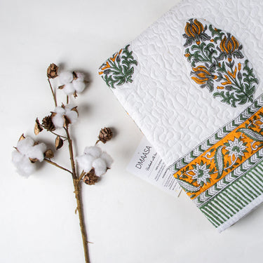 Premium Boota Floral Print Soft Cotton Baby Blankets