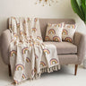 Premium Corporate Gift Printed Sofa Throw & Cushion Cover 
