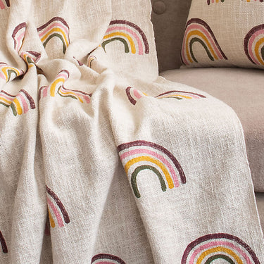 Premium Corporate Gift Printed Sofa Throw & Cushion Cover 