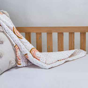 Premium Cotton Baby Blanket Rainbow Print