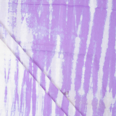 Premium Cotton Shibori Tie Dye Purple Fabric , Cotton Fabric