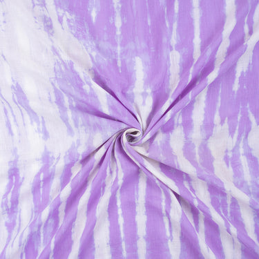 Premium Cotton Shibori Tie Dye Purple Fabric