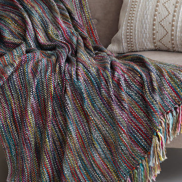 Premium Cotton Woven Sofa Throw Blanket