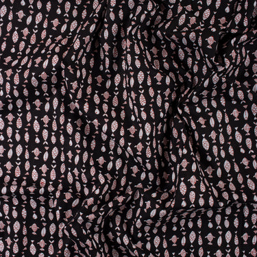 Premium Fish Cotton Hand Block Print Fabric