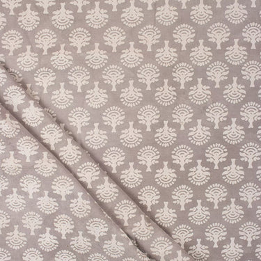 Premium Floral Hand Block Printed Cotton Fabric