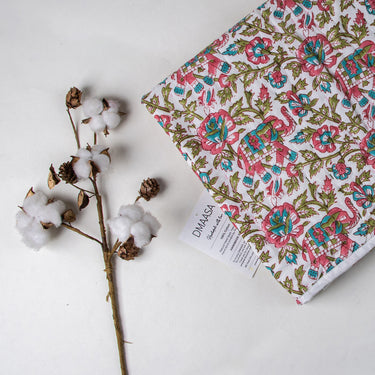 Premium Floral Printed Organic Cotton Baby Blankets For Winter