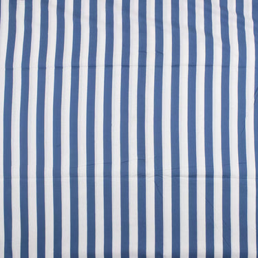 Premium Hand Block Blue Stripe Printed Fabric