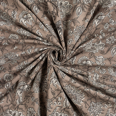 Premium Hand Block Printed Dabu Kashish Cotton Fabric