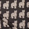 Premium Hand Block Printed Tiger Print Bagru Fabric