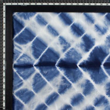 Premium Handmade Blue Tie Dye Shibori Cotton Fabric