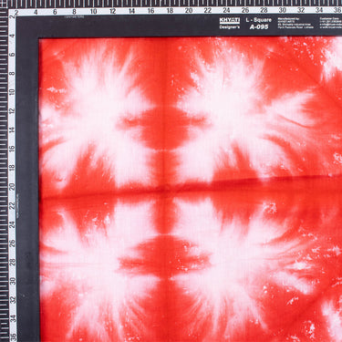 Premium Handmade Tie Dye Shibori Cotton Orange Fabric