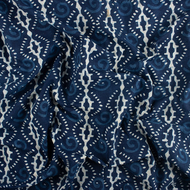 Premium Indigo Hand Block Print Fabric