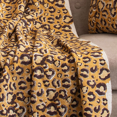 Premium Leopard Sofa Throw Blanket