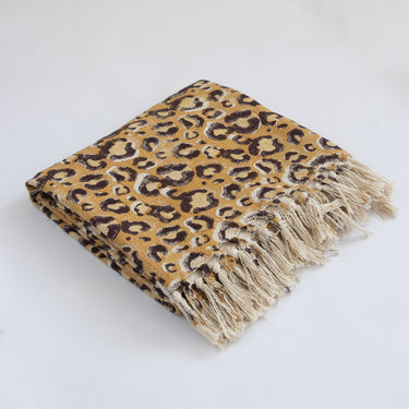 Premium Leopard Sofa Throw Blanket 