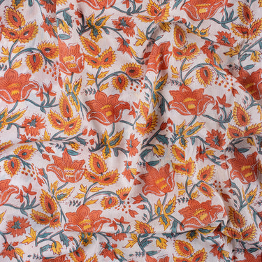 Premium Multicolor Cotton Hand Block Print Fabric