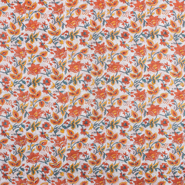 Premium Multicolor Cotton Hand Block Print Fabric