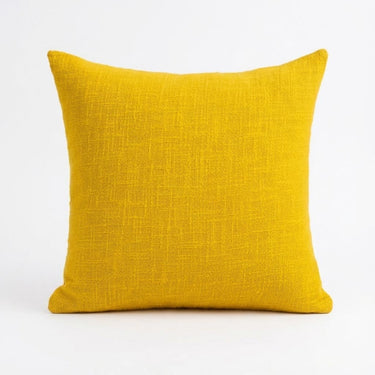 Premium Mustard Yellow Plain Color Cushion Cover Set of 5