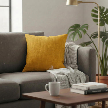Premium Orange Plain Cushion Covers 16x16 Set of 5