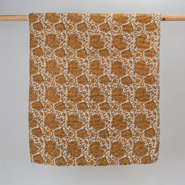 Premium Organic Cotton Brown Kantha Baby Blankets