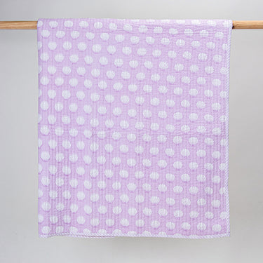Premium Purple Cotton Baby Quilt