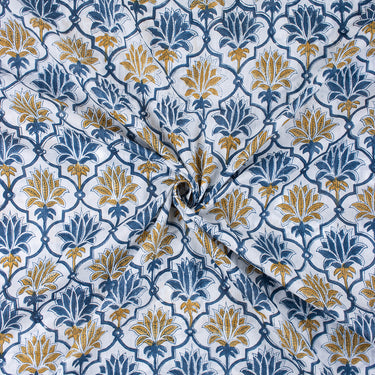 Premium Quality Cotton Floral Hand Block Print Fabric