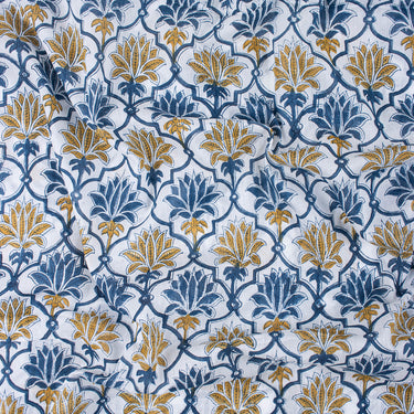 Premium Quality Cotton Floral Hand Block Print Fabric