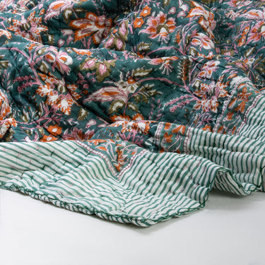 Premium Quality Cotton Kantha Blanket Quilt