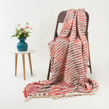 Premium Quality Multicolor Soft Cotton Throws For Couch