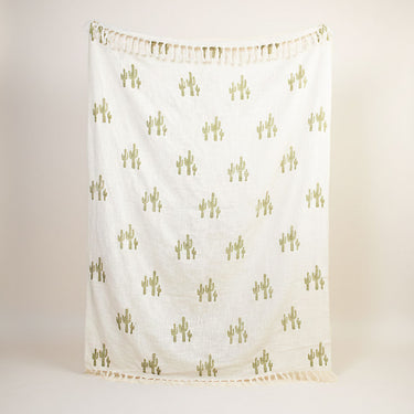 Premium Quality Organic Cotton Sofa Throw Blanket