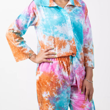 Premium Quality Tie Dye Cotton Cord Set For Women