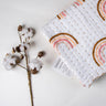 Premium Rainbow Print Cotton Small Baby Blanket