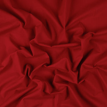 Premium Red Solid Plain Pure Cotton Fabric For Kurti