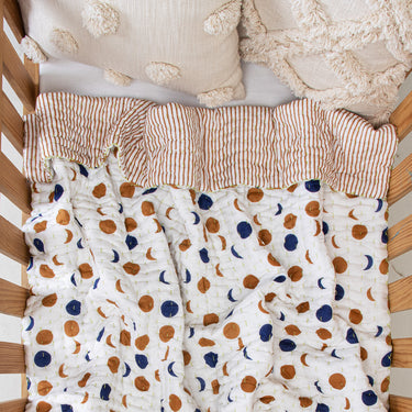 Premium Soft Baby Blankets Handmade Polka Dots Print