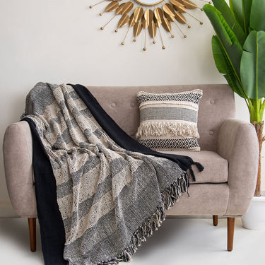 Premium Soft Cotton Handwoven Sofa Throw Blanket