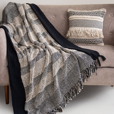 Premium Soft Cotton Handwoven Sofa Throw Blanket
