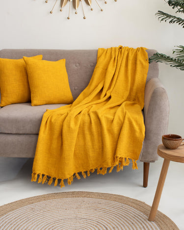 Premium Soft Sofa Throw with 2 Cushion Cover - Best Gifts for Home Decor